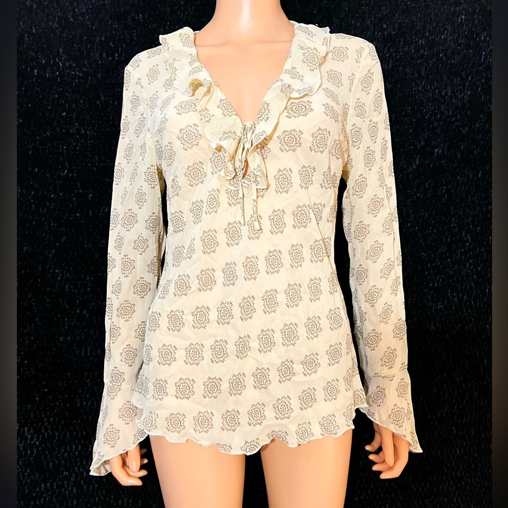 Ruffled Collar Blouse SZ-10 (UEC)